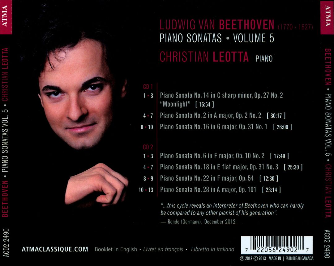 Beethoven: Piano Sonatas, Vol. 5 cover art