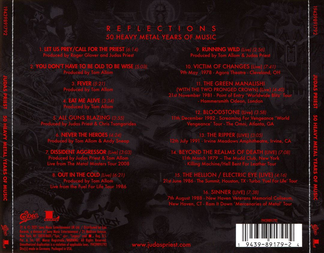 Reflections: 50 Heavy Metal Years of Music cover art