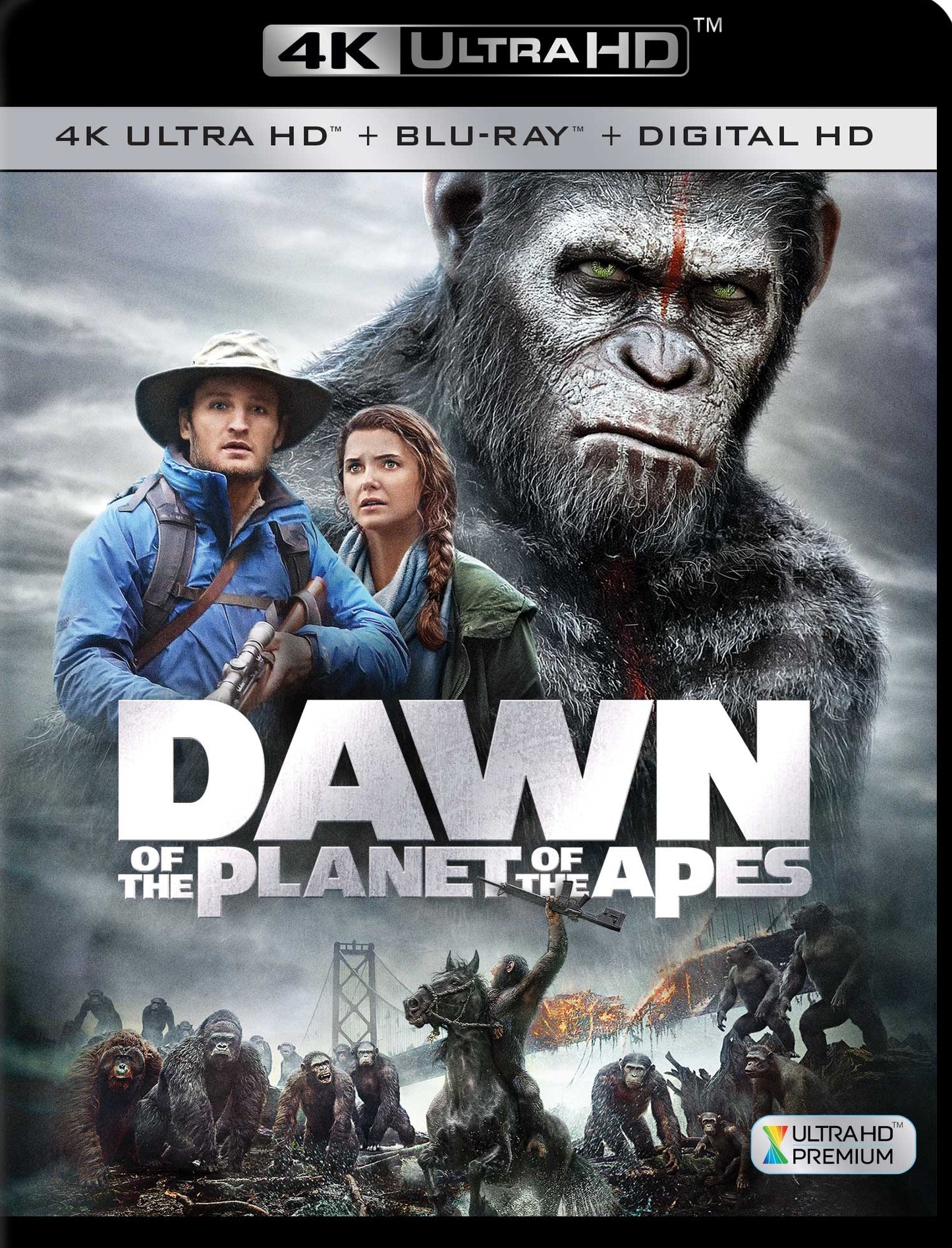 Dawn of the Planet of the Apes [4K Ultra HD Blu-ray] [2 Discs] cover art