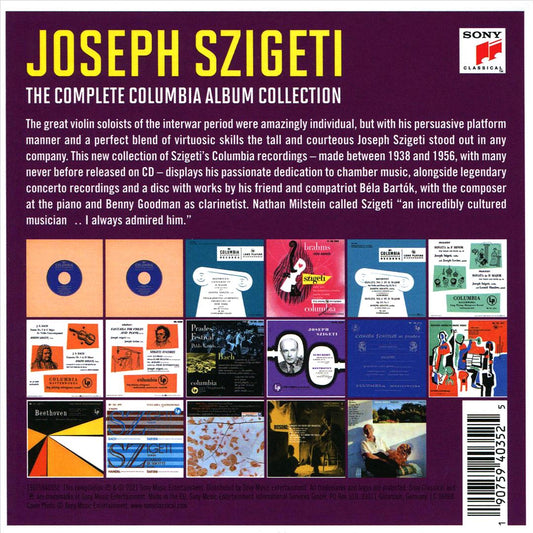 Joseph Szigeti: The Complete Columbia Album Collection cover art