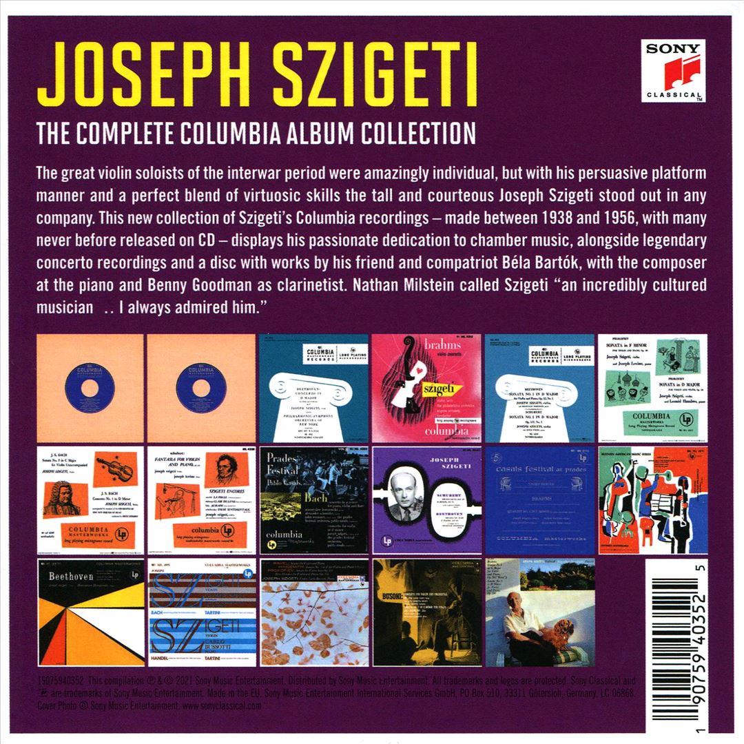 Joseph Szigeti: The Complete Columbia Album Collection cover art