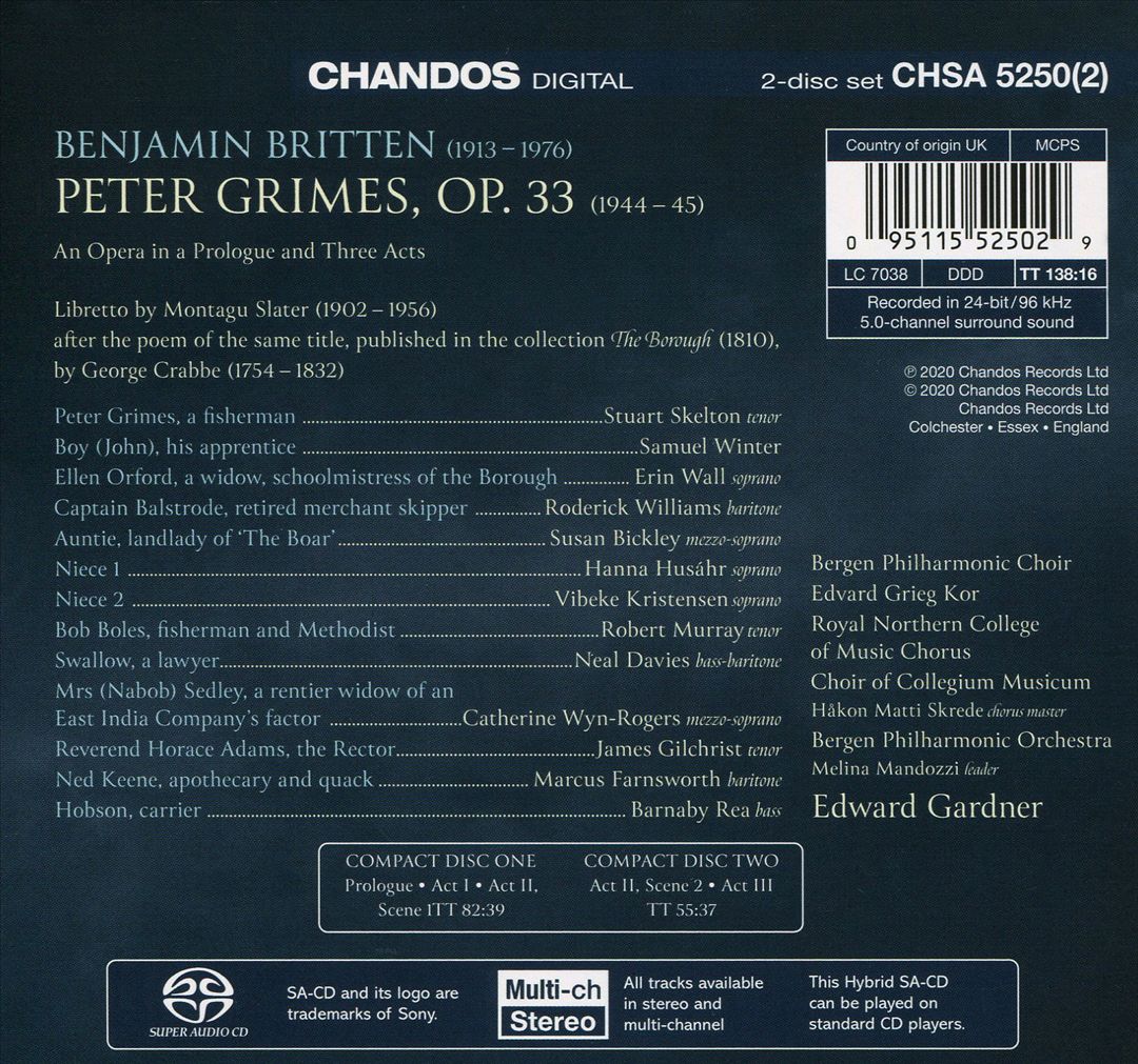 Britten: Peter Grimes cover art