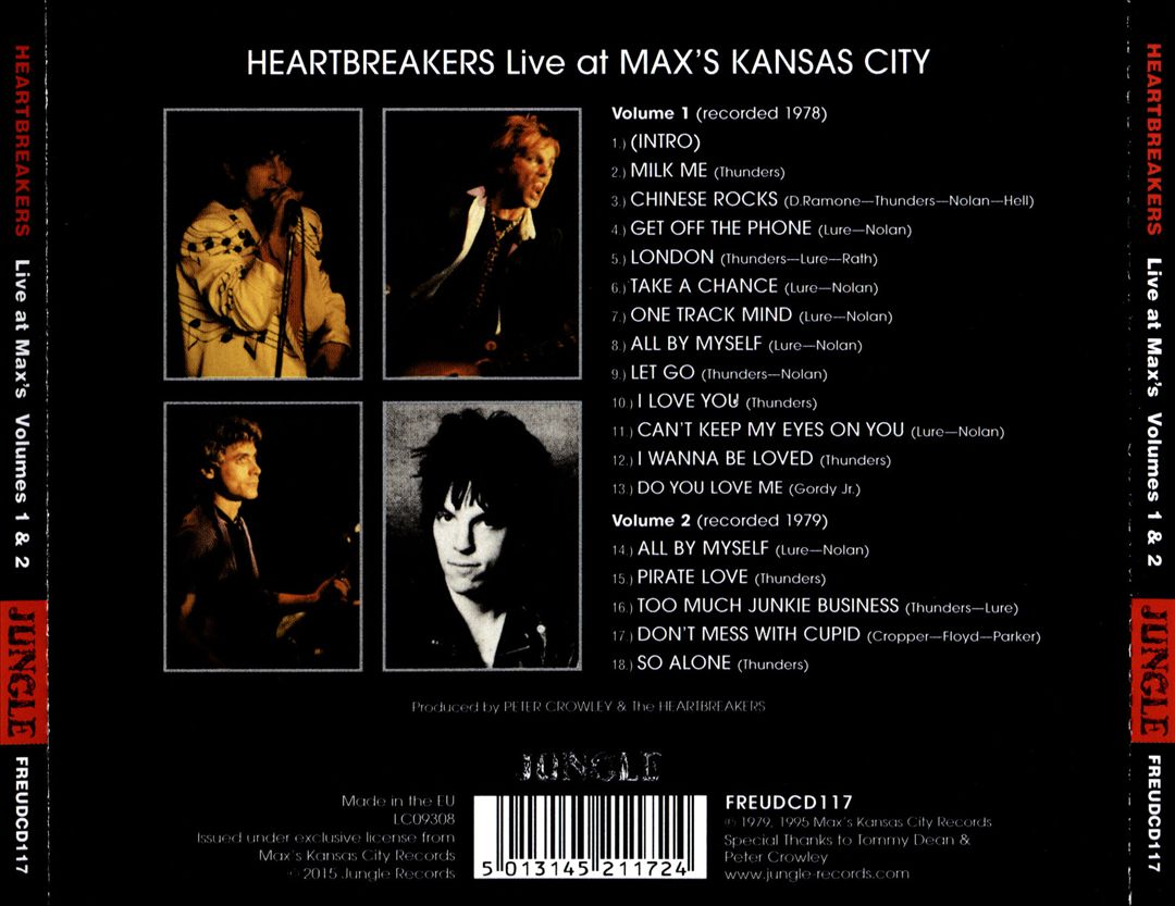 Live at Max's, Kansas City, Vols. 1 & 2 cover art