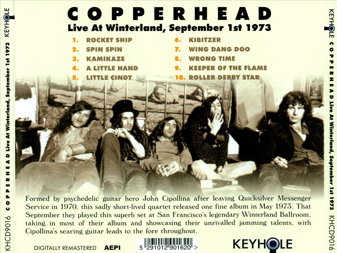 Live at Winterland, September 1st 1973 cover art