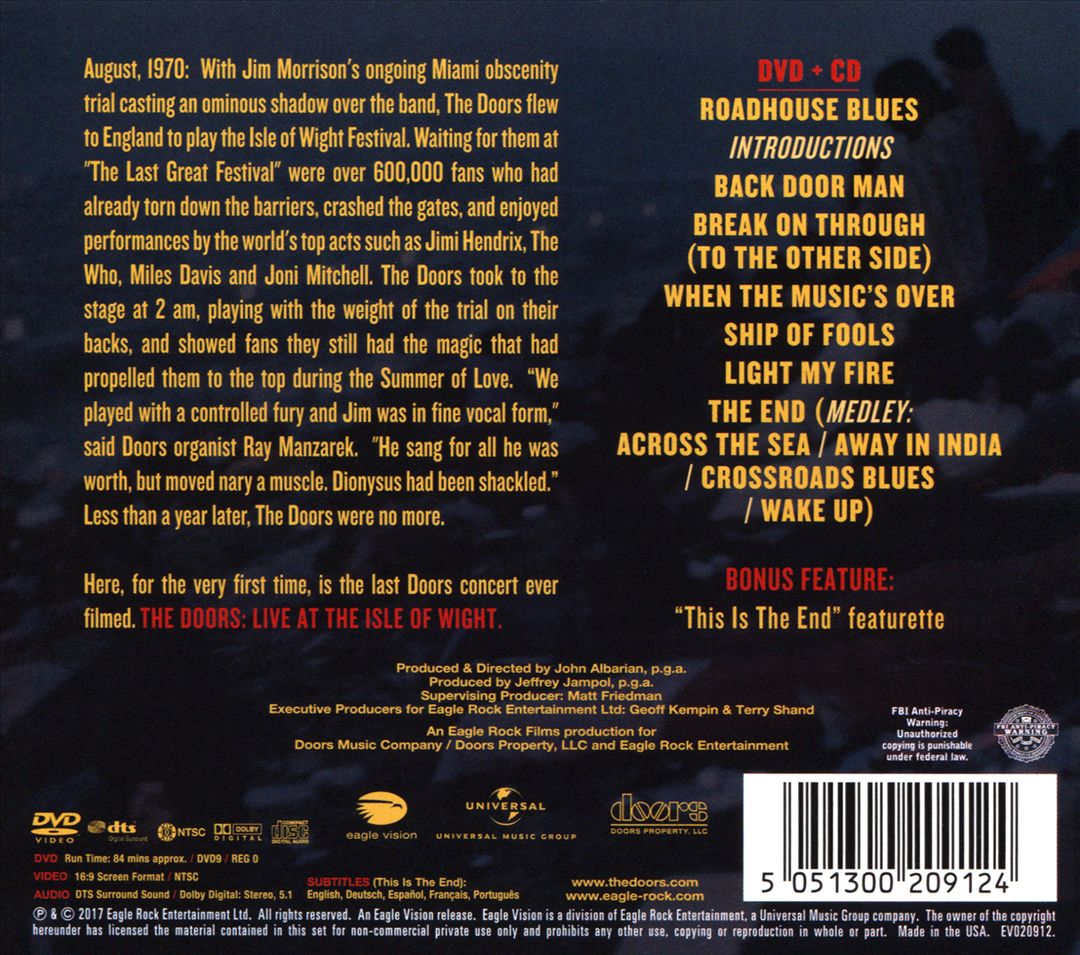 Live at the Isle of Wight Festival 1970 cover art