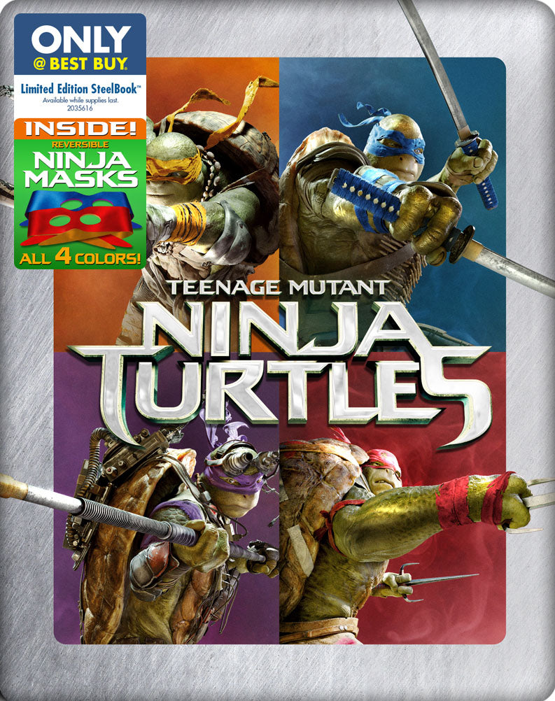 Teenage Mutant Ninja Turtles [Includes Digital Copy] [Blu-ray/DVD] [SteelBook] cover art