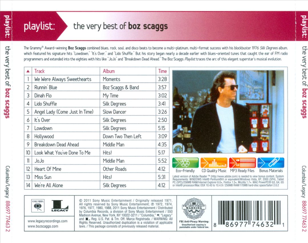 Playlist: The Very Best of Boz Scaggs cover art