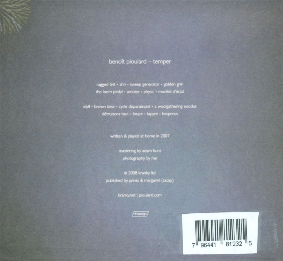 Temper cover art