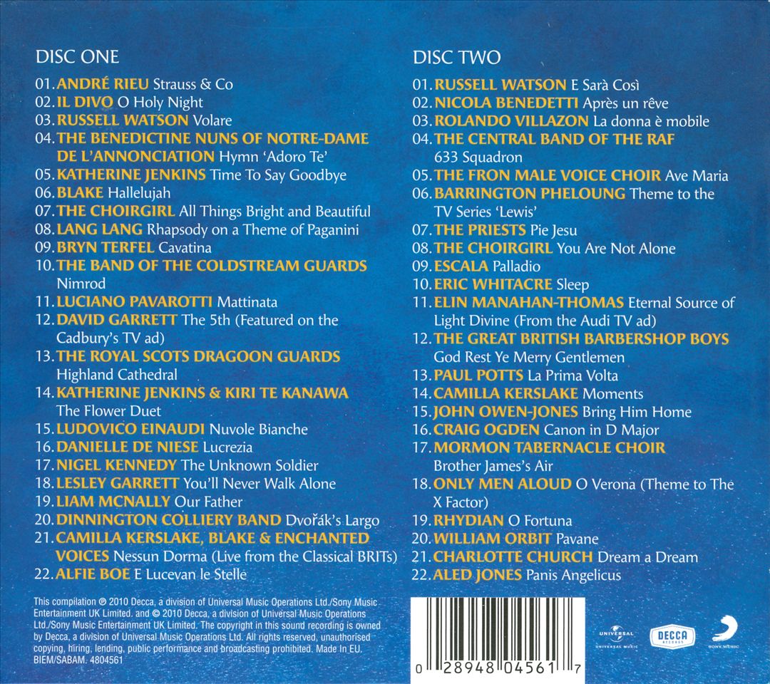 Classical Album 2011 cover art