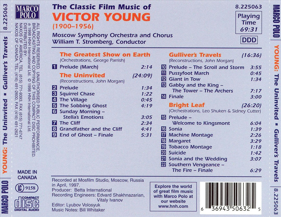 Classic Film Music of Victor Young cover art