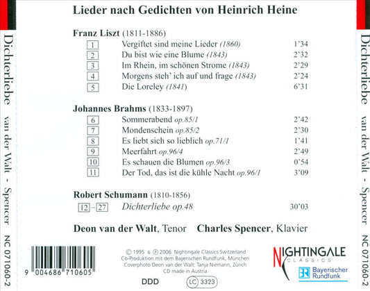 Dichterliebe: Lieder nach Gedichte von Heinrich Heine cover art