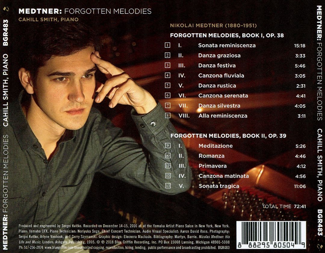 Medtner: Forgotten Melodies cover art