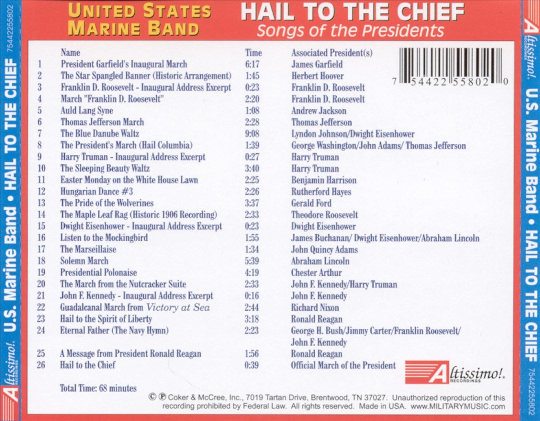 Hail to the Chief cover art