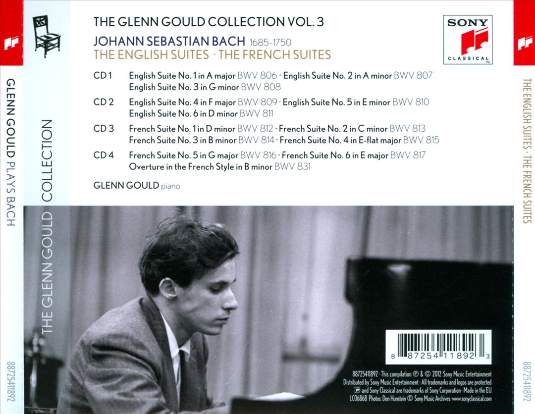 Glenn Gould Plays Bach: English Suites; French Suites; Overture in the French Style cover art