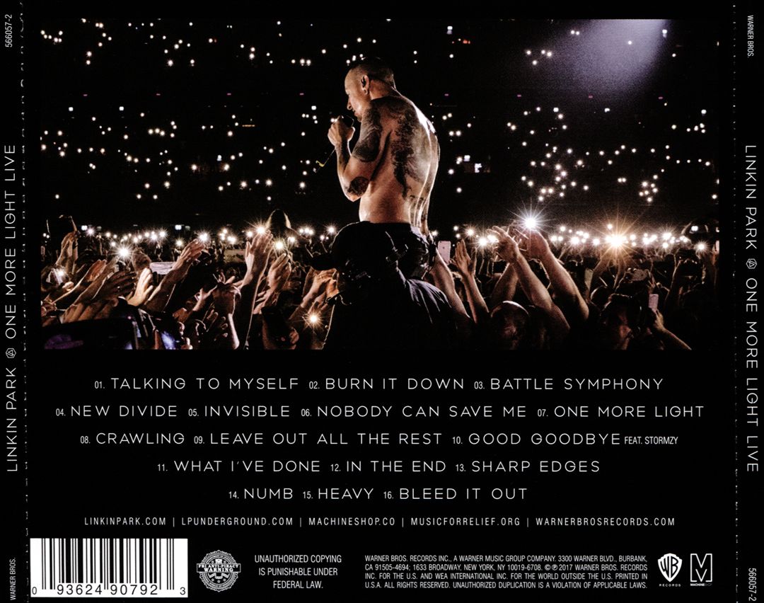 One More Light: Live cover art