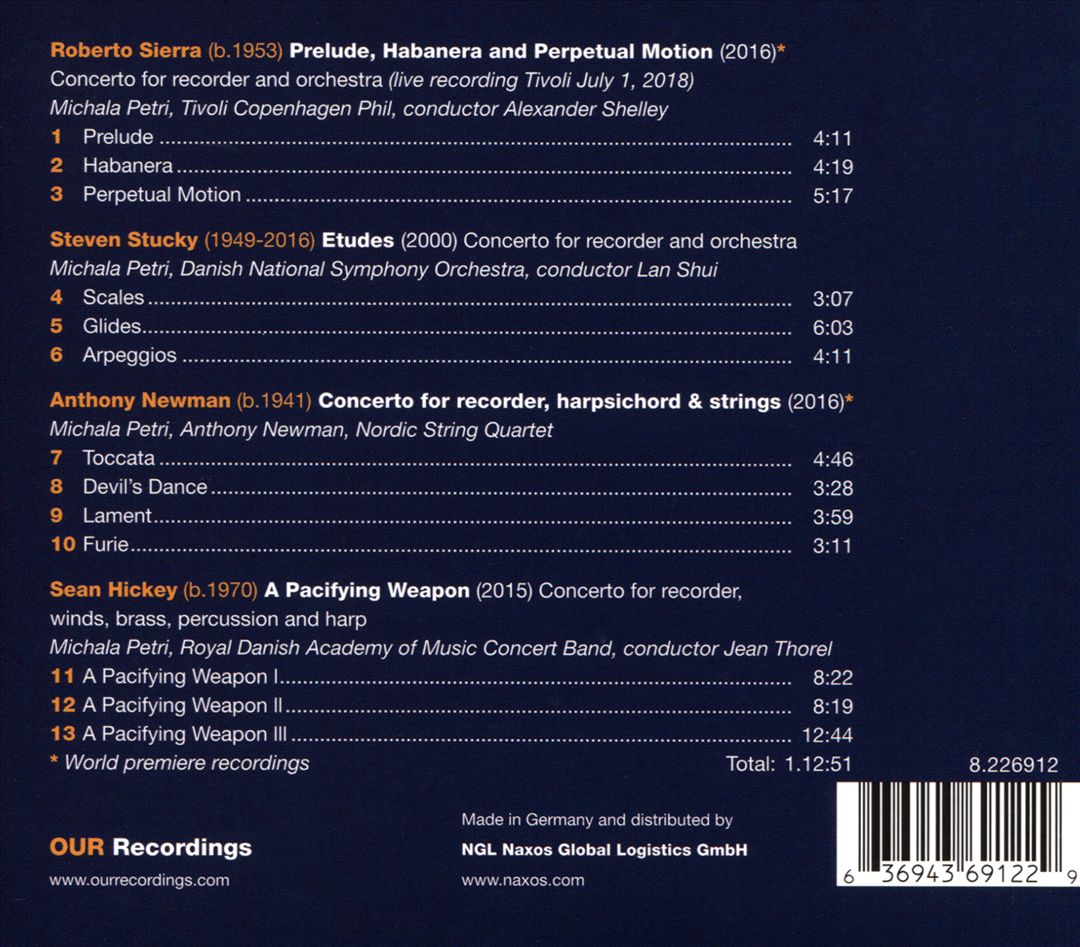 American Recorder Concertos cover art