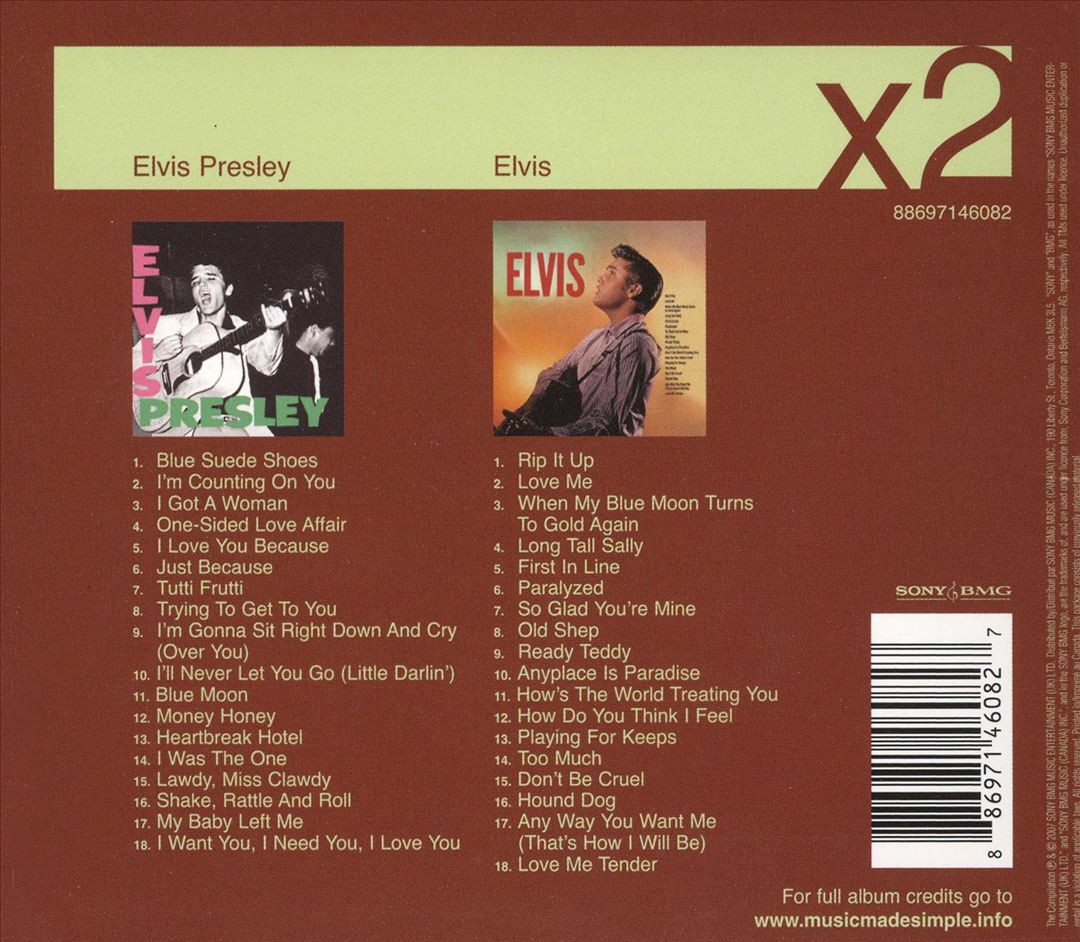 Elvis Presley/Elvis cover art