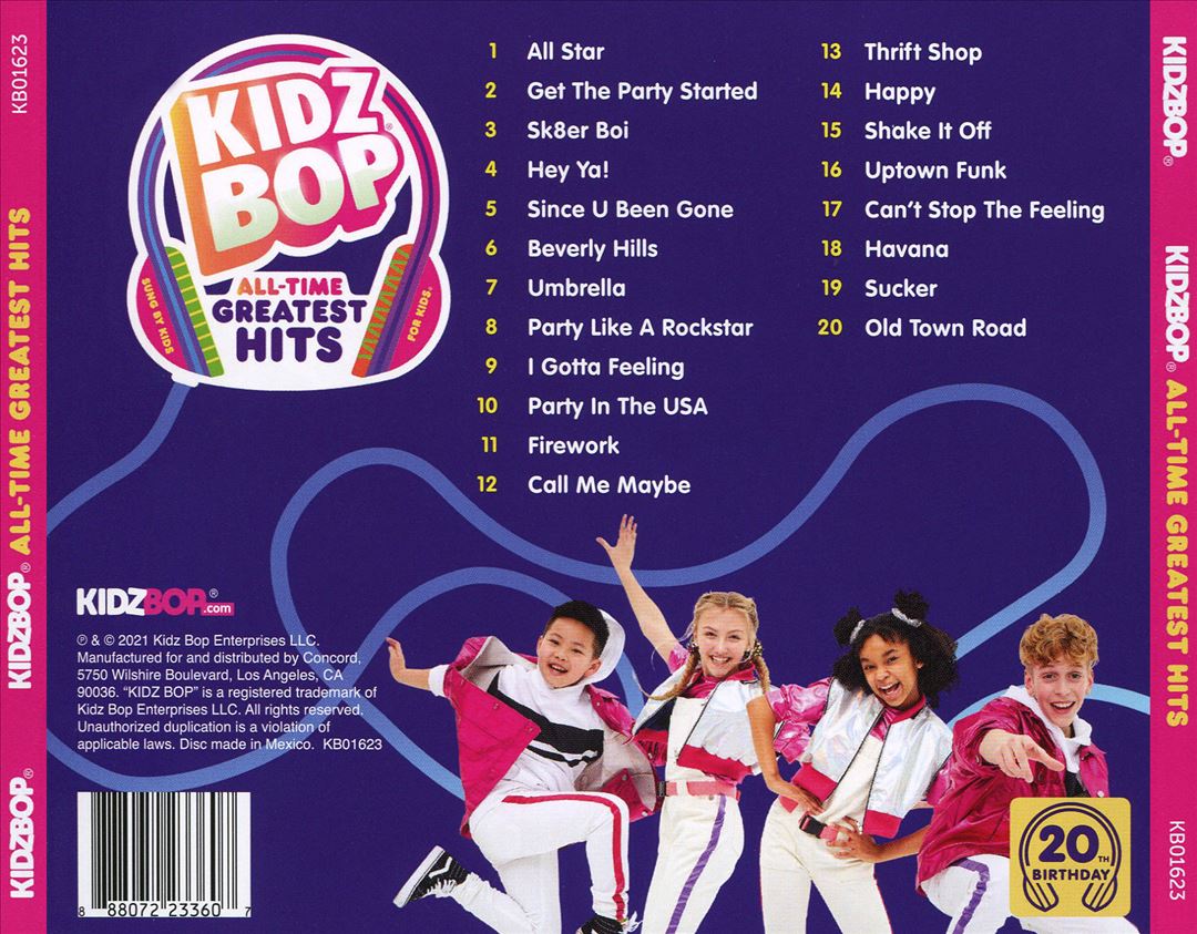 Kidz Bop All-Time Greatest Hits cover art