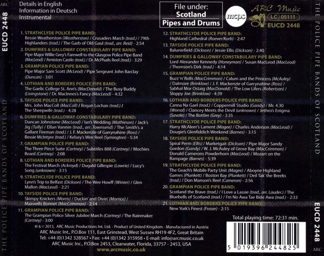 Police Pipe Bands of Scotland cover art
