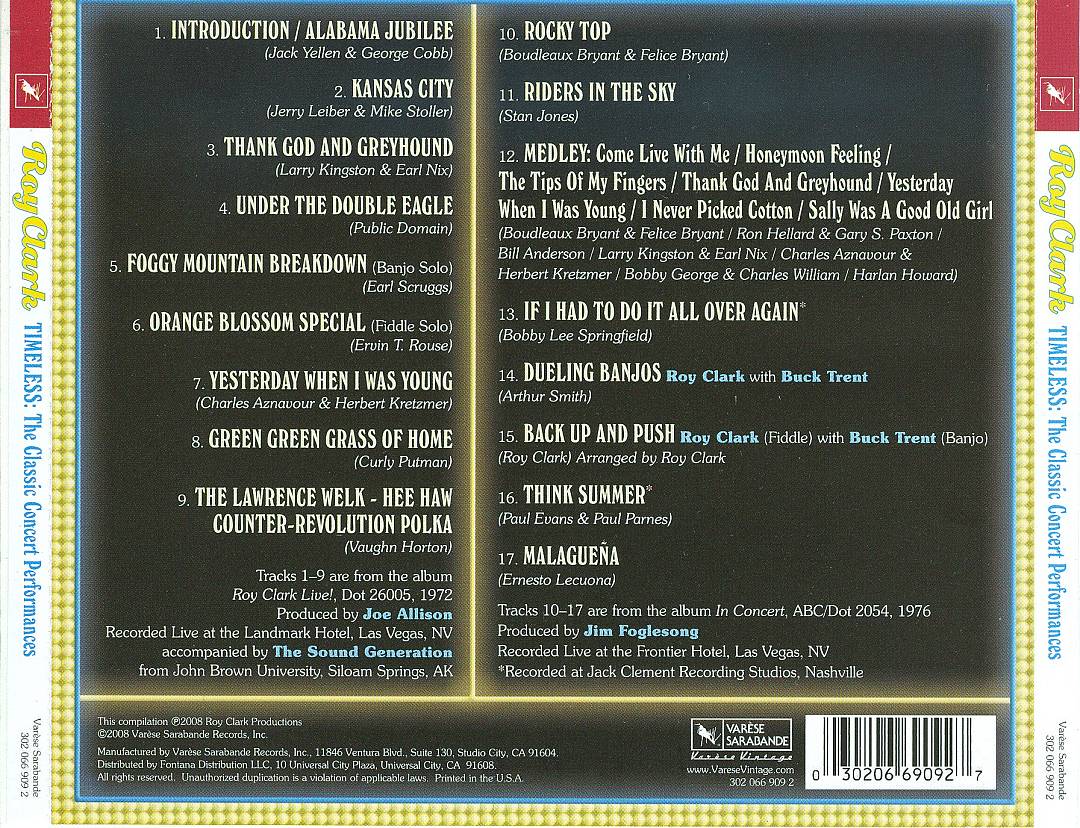 Timeless: The Classic Concert Performances cover art