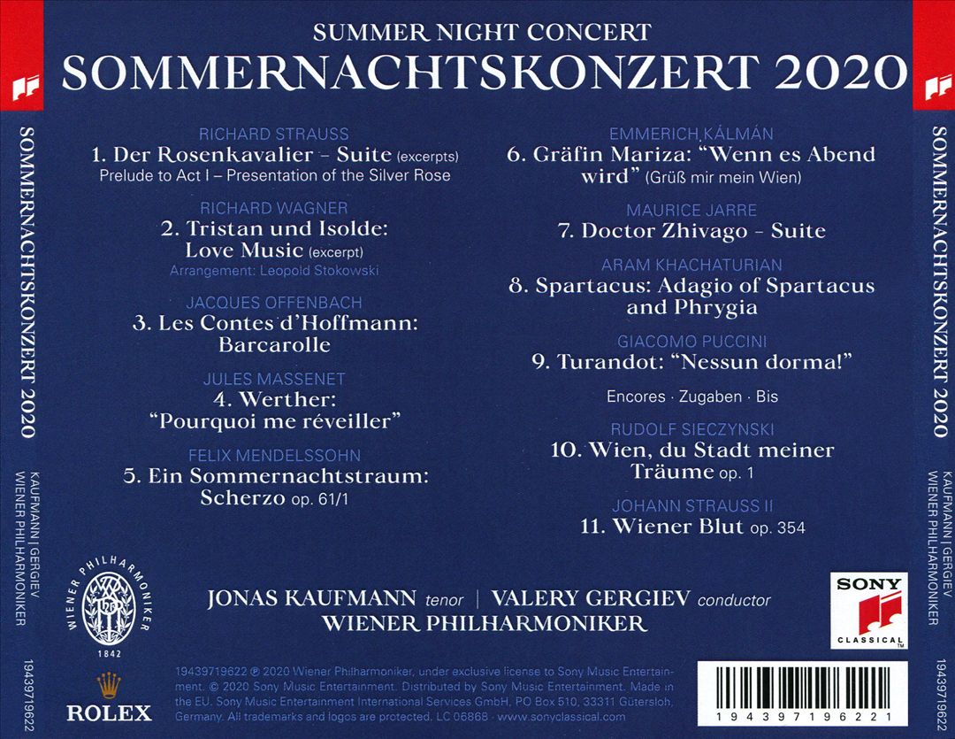 Sommernachtskonzert 2020 cover art