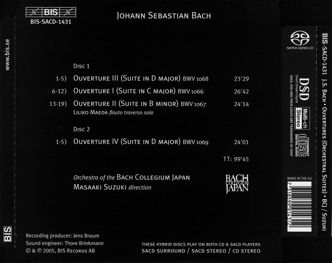 Bach: Overtures cover art