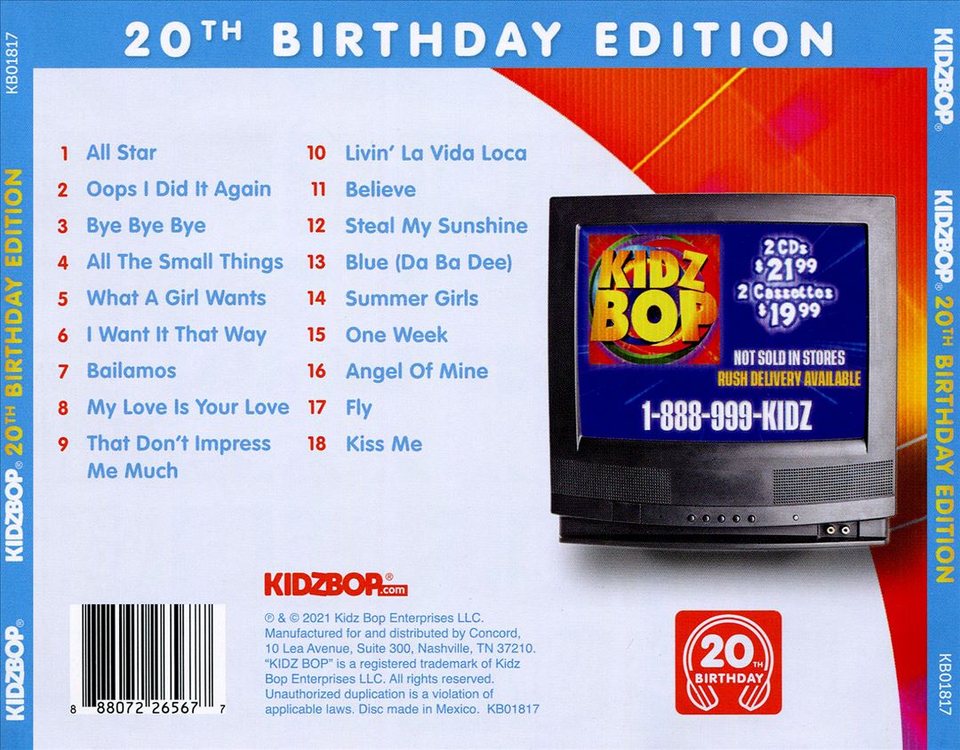 Kidz Bop [20th Birthday Edition] cover art