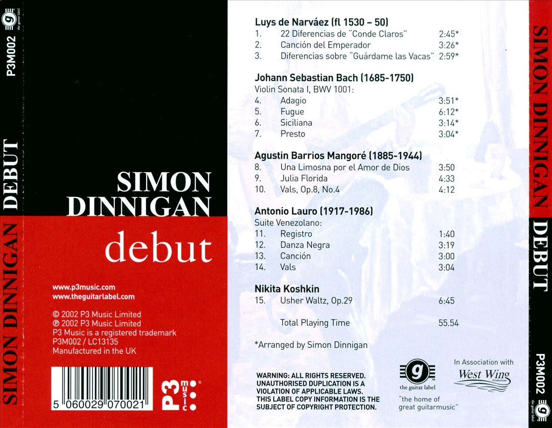 Debut: Simon Dinnigan cover art