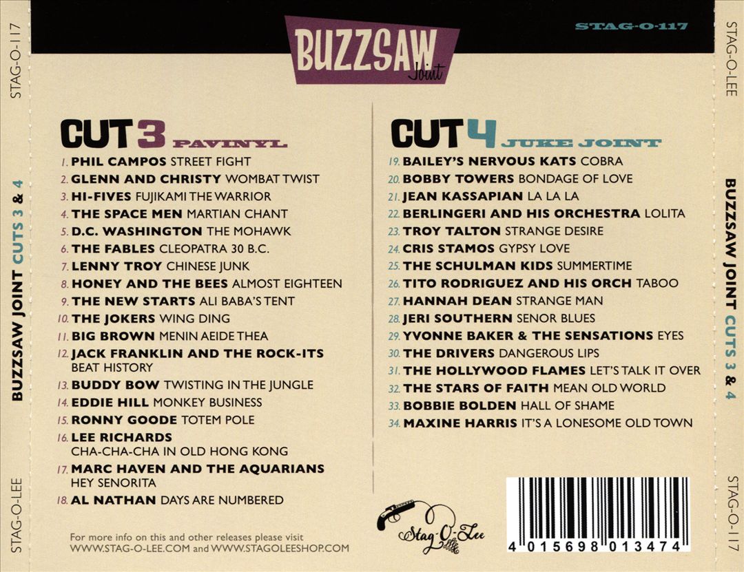 Buzzsaw Joint: Cut 3 + 4 cover art