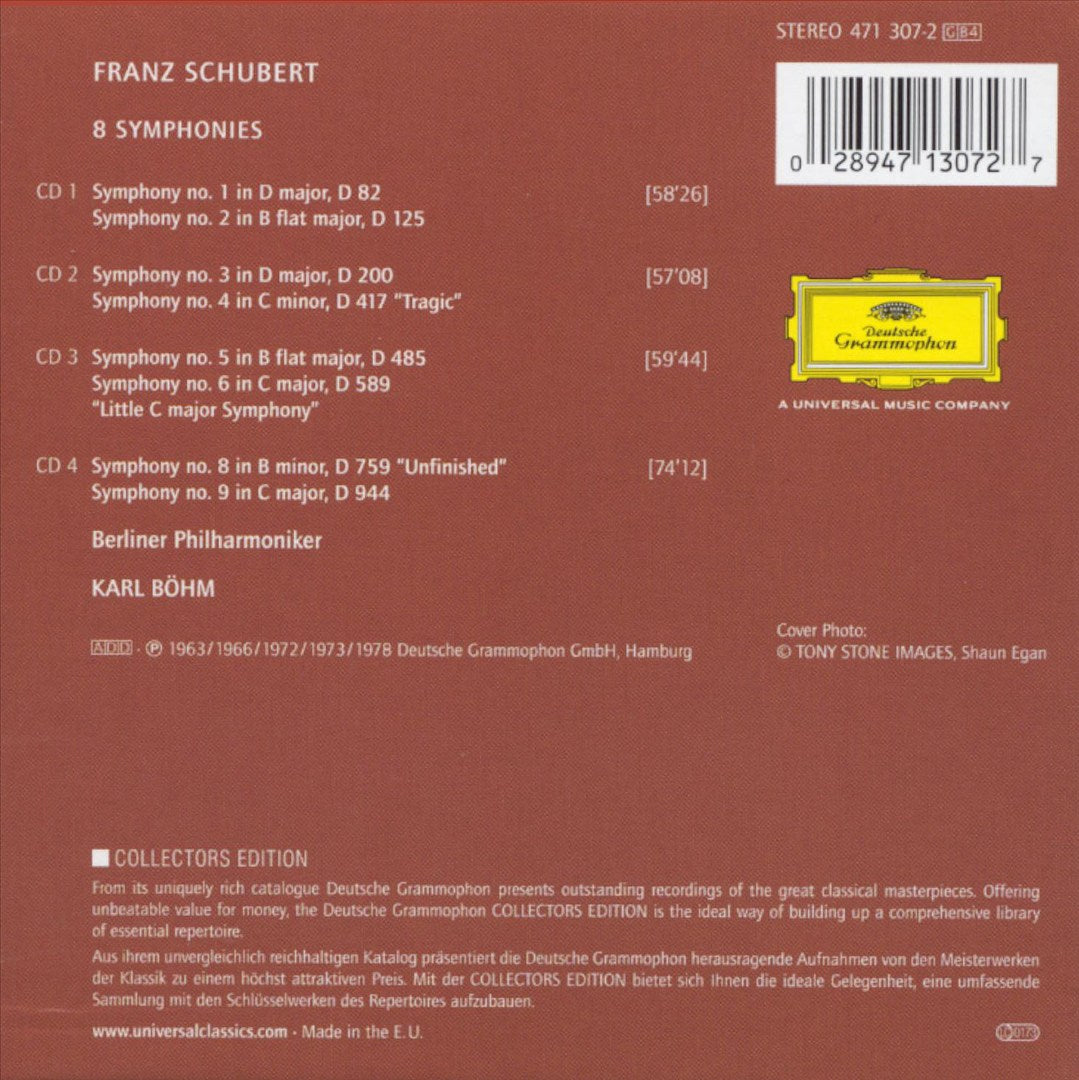 Schubert: 8 Symphonies cover art