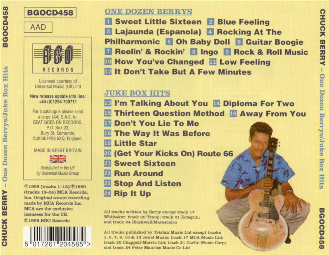 One Dozen Berrys/New Juke Box Hits cover art