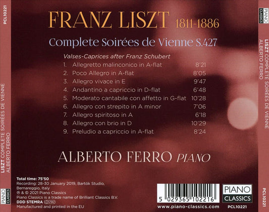 Liszt: Complete Soirées de Vienne cover art