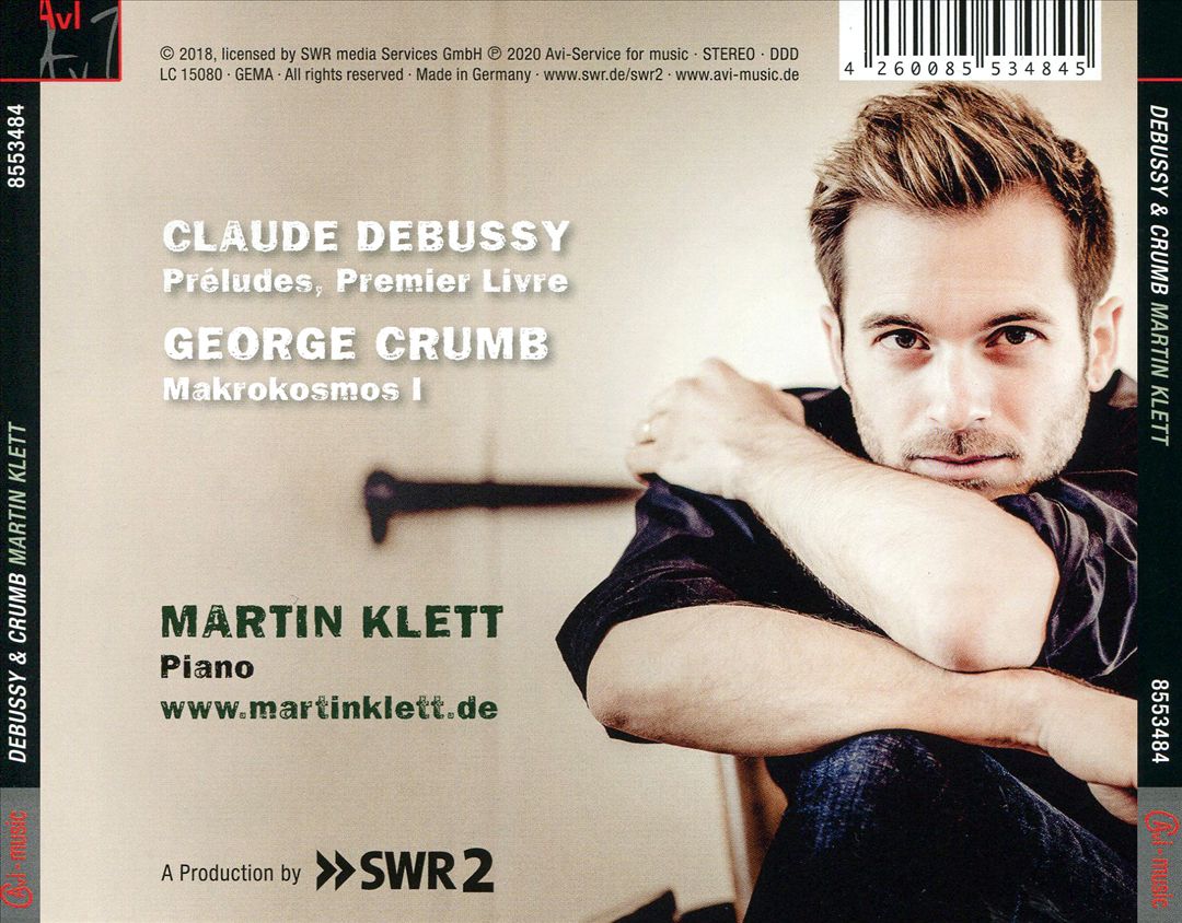 Debussy: Préludes I; Crumb: Makrokosmos I cover art