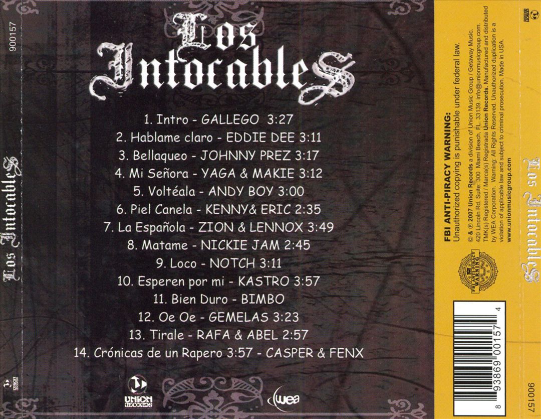 Intocables cover art