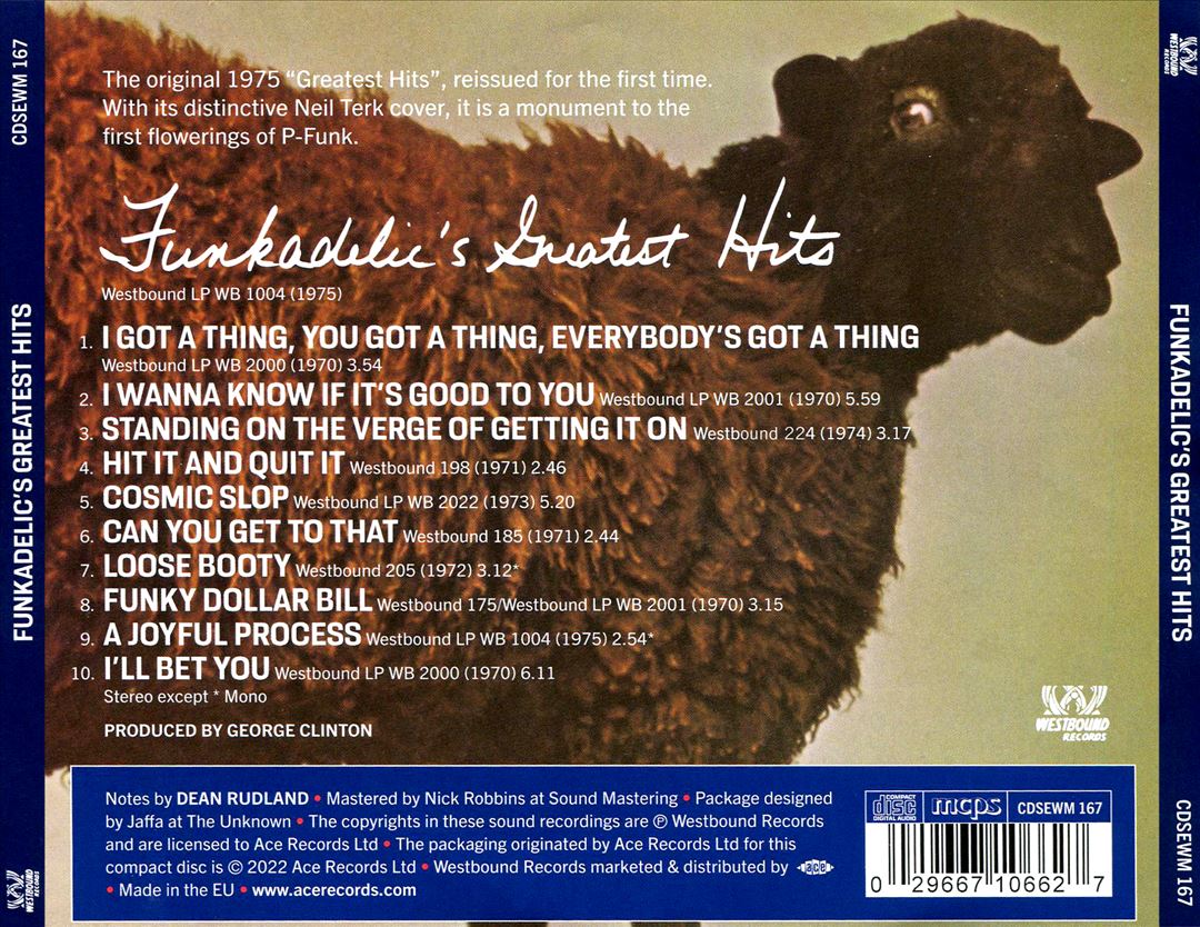 Funkadelic's Greatest Hits cover art