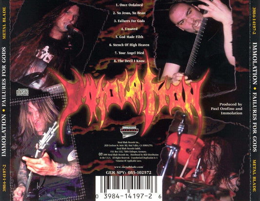 Failures for Gods cover art
