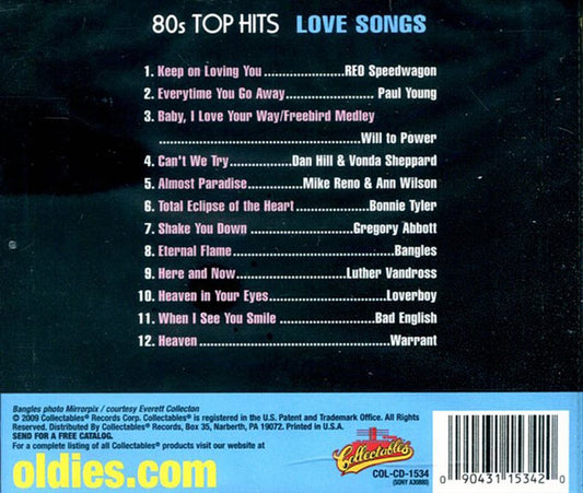Top Hits of the 80s, Love Song cover art