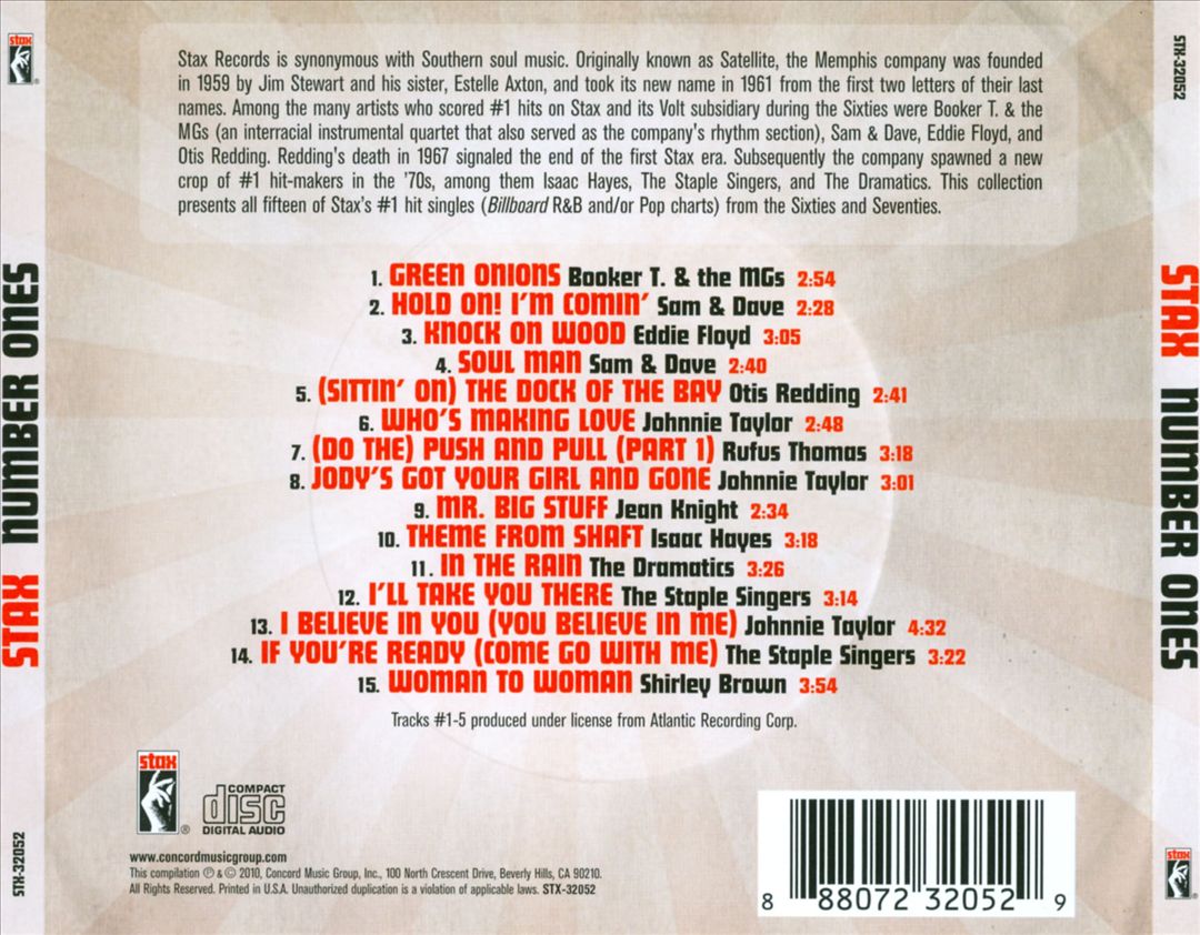 Stax Number Ones cover art