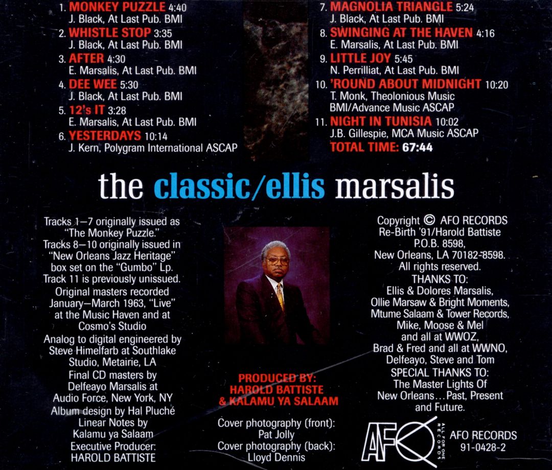 Classic Ellis Marsalis cover art