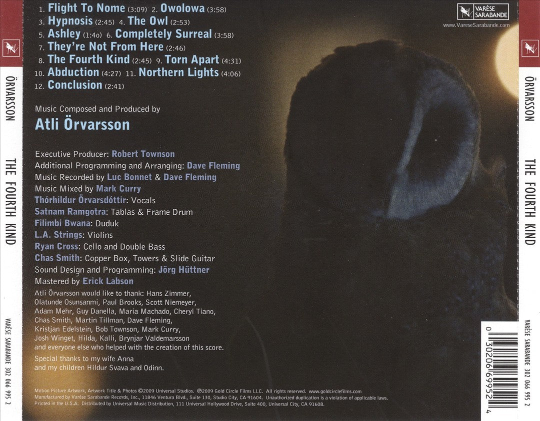 Fourth Kind [Original Motion Picture Soundtrack] cover art