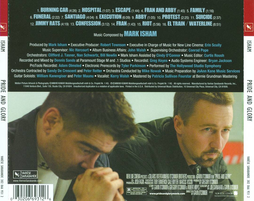 Pride and Glory [Original Motion Picture Soundtrack] cover art