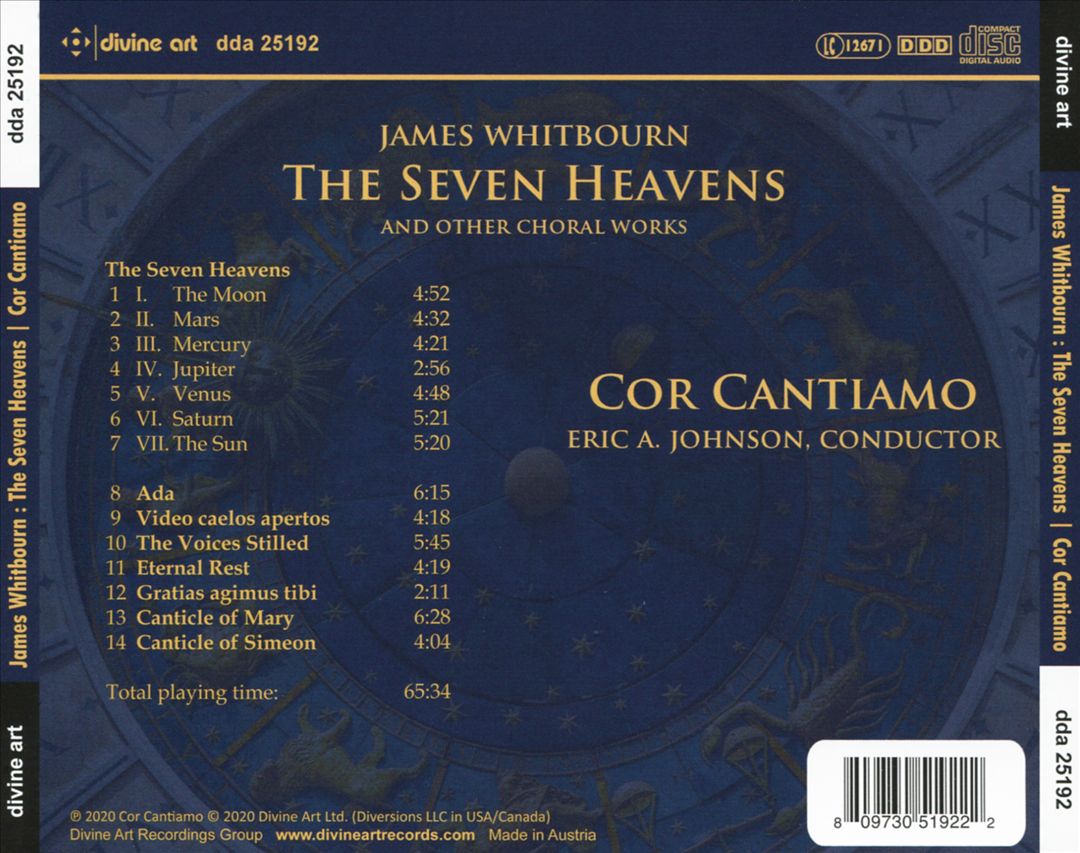 James Whitbourn: The Seven Heavens cover art