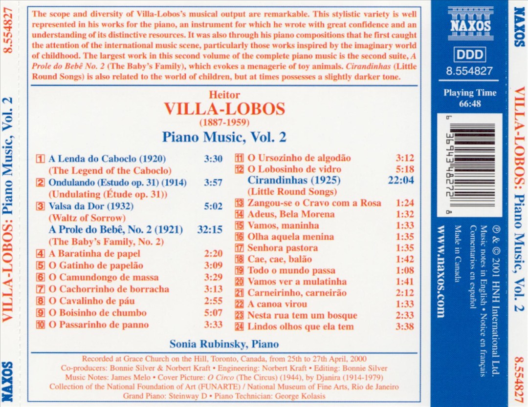 Villa-Lobos: Piano Music, Vol. 2 cover art