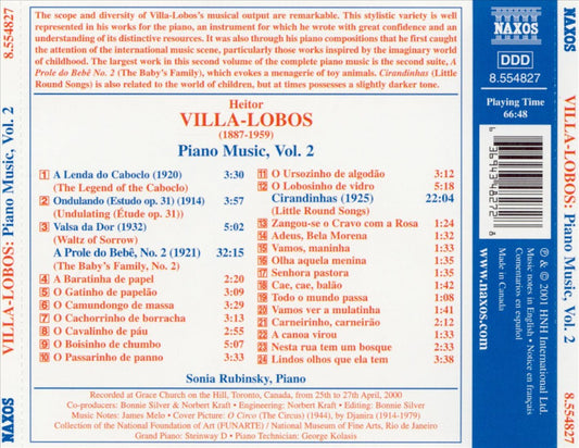 Villa-Lobos: Piano Music, Vol. 2 cover art