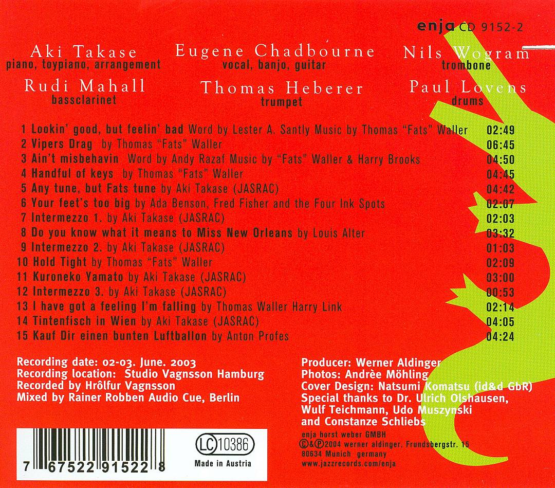 Plays Fats Waller cover art