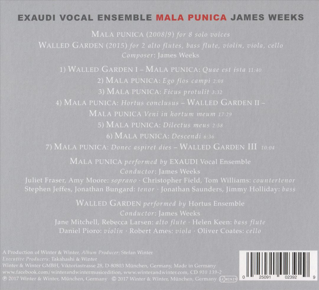 James Weeks: Mala Punica cover art