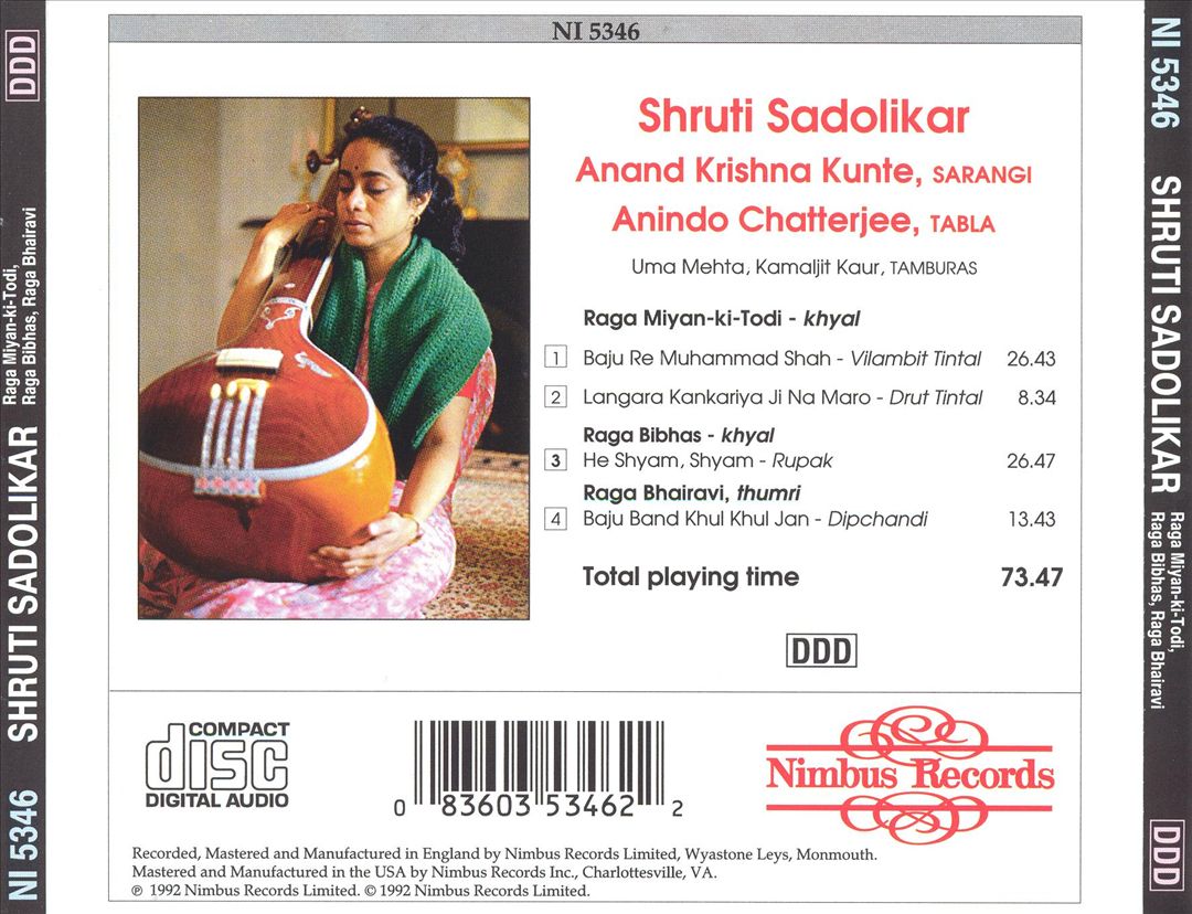 Raga Miyan-Ki-Todi/Raga Bibhas/Raga Bhairavi cover art