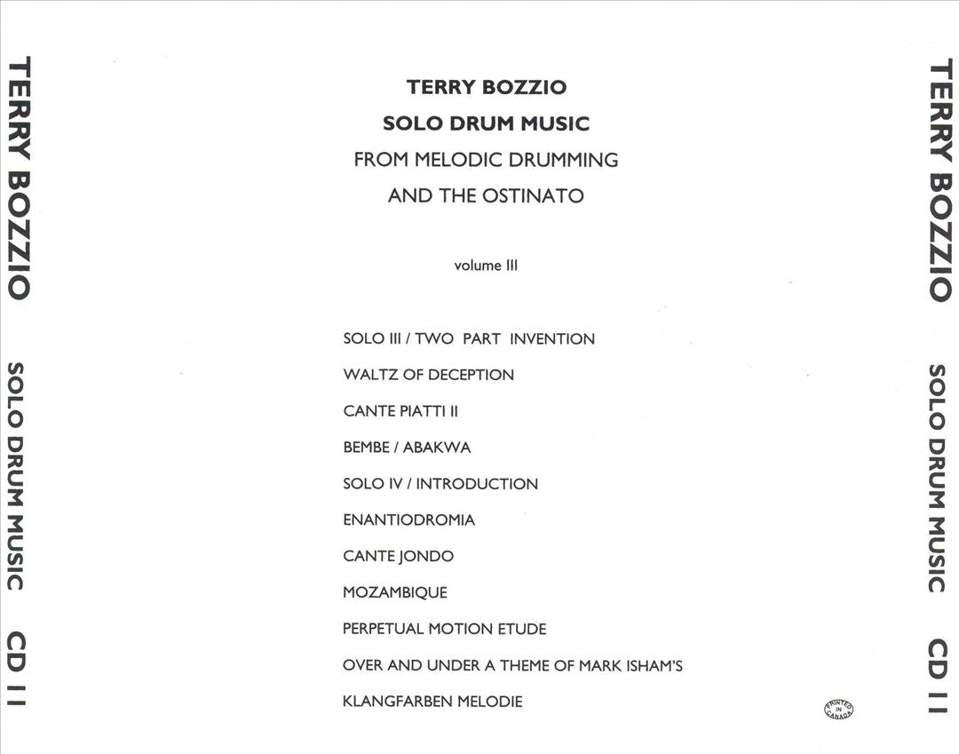 Solo Drum Music, Vol. 2 cover art