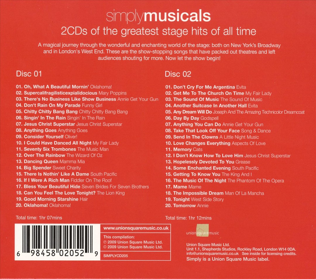 Simply Musicals cover art