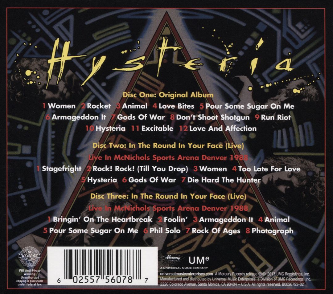 Hysteria [30th Anniversary Edition] cover art